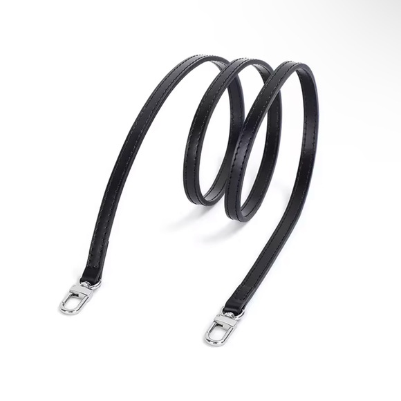 Genuine Leather Purse Strap Replacement Black - Picture 4 of 6